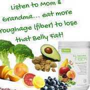 All natural fibre for burning out fat