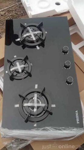 3 burner gas cooker hob available