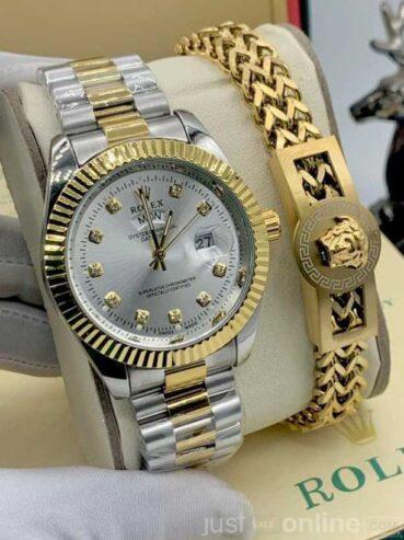 Rolex Chain wristwatch and bracelet