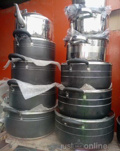 Non_stick pot sets for sale at Ikeja