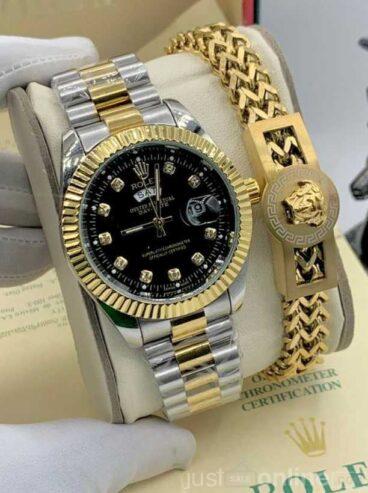 Rolex Chain wristwatch and bracelet