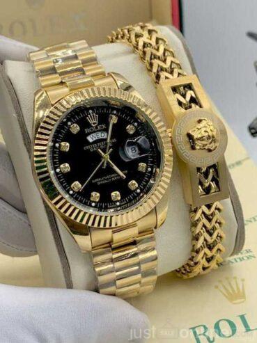 Rolex Chain wristwatch and bracelet