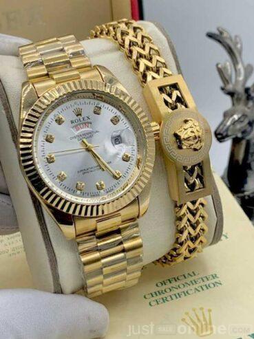 Rolex Chain wristwatch and bracelet