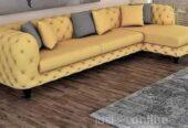 Deep Button L Shape Sofa for sell at Gbagada