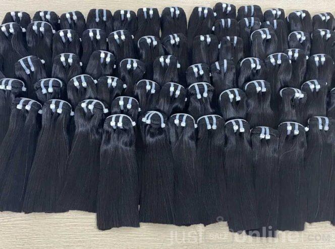 10″ SDD Vietnam bone straight wig for sale at trade fai