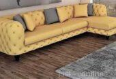 Deep Button L Shape Sofa for sell at Gbagada