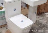 Water closet w/c and glass basin for sale at Orile coker