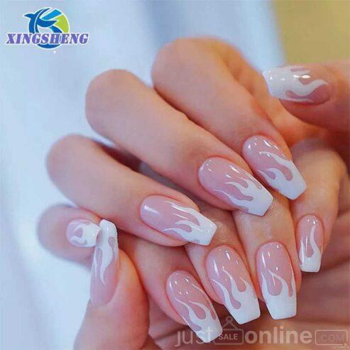 w824 wholesale customize artificial fingernails almond| Alibaba.com