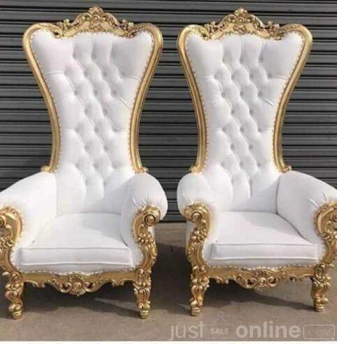 Royal Couples Wedding chairs for sale at Gbagada