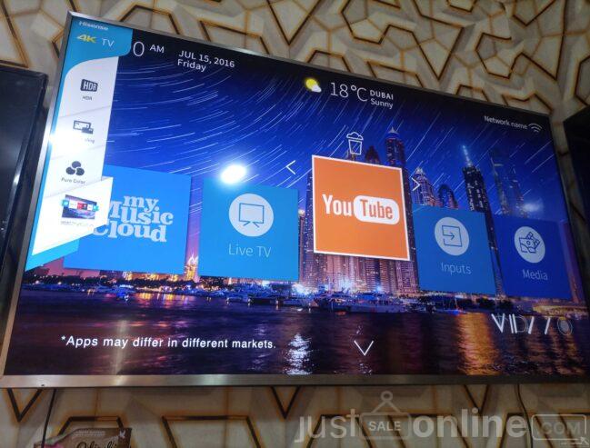 50 inches Hisense smart UHD tv.. UK used