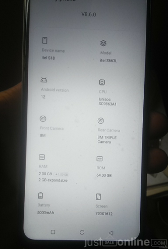 Itel S18 for sale in Ikeja