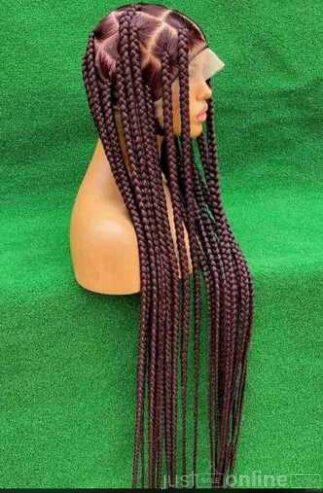 Box braid wig for sale at trade fair