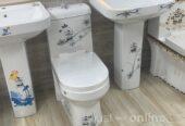 Water closet w/c and glass basin for sale at Orile coker