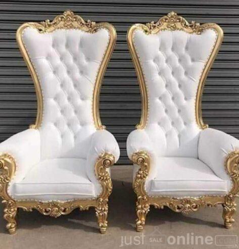 Royal Couples Wedding chairs for sale at Gbagada