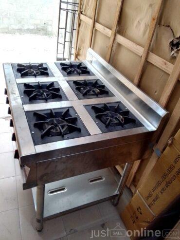 Industrial 6burnner cooker for sale at ojo alaba