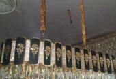 Crystal chandeliers, LED flush, LED wall bracket