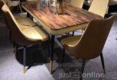 Marble Dining table with 6 Chairs – Ojo Alaba -Lagos