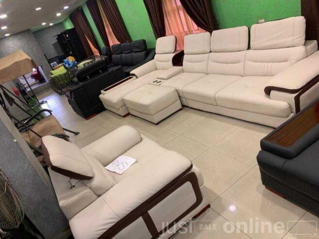 Set of L shape sofa chair for sale at Ojo Alaba market