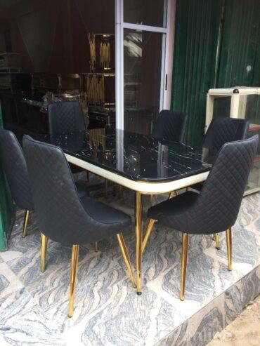 6 Seater Marble Dining Set For Sale At Ojo Alaba