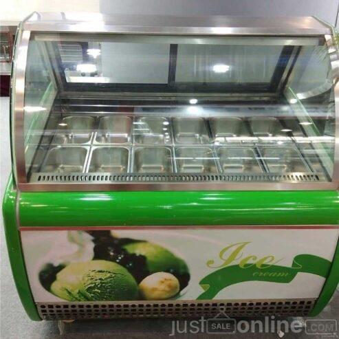 Scoop ice-cream display freezer available for sale