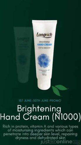 longrich brightening hand cream -Abuja