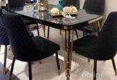 Marble Dining table with 6 Chairs – Ojo Alaba -Lagos