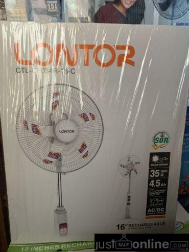 Lontor rechageable standing fan for sale at alaba