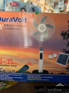 DuraVolt rechargeable standing fan 3in1 for sale | Alaba