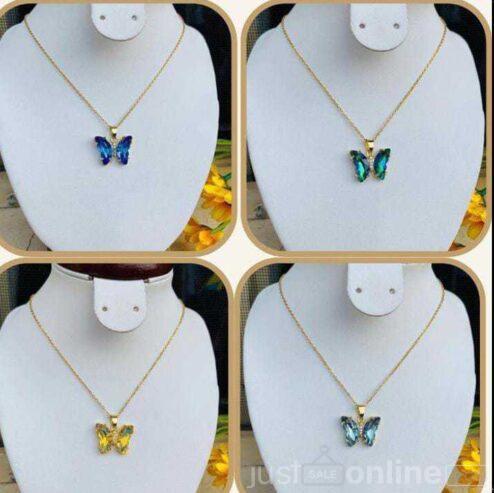 Butterfly neck chain for sale at trade Fair market