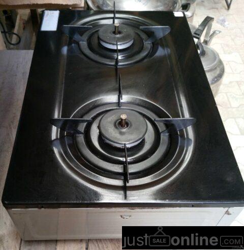 Two burner gas stove for sale at alaba market