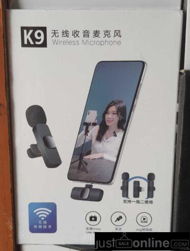 Double microphone for sale at trade fair