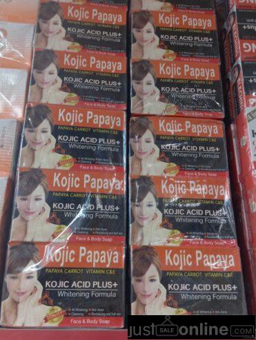 Kojic papaya whitening soap