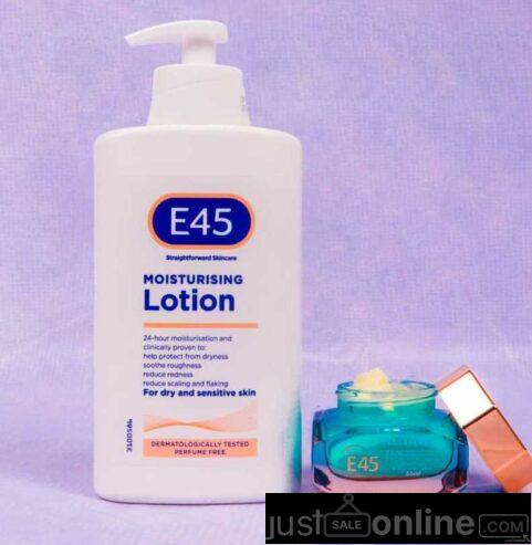 E45 moisturizing lotion for sale at tradefair