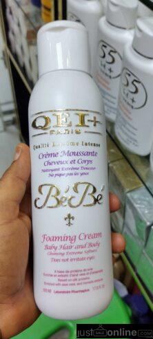 QEI bebe lotion for sale at trade fair