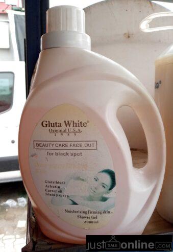 Gluta white for sale at trade fair