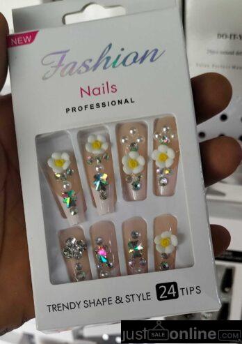 Press on nails for sale at trade fair Lagos