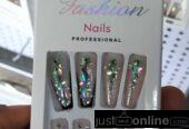 Press on nails for sale at trade fair Lagos