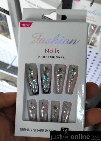 Press on nails for sale at trade fair Lagos