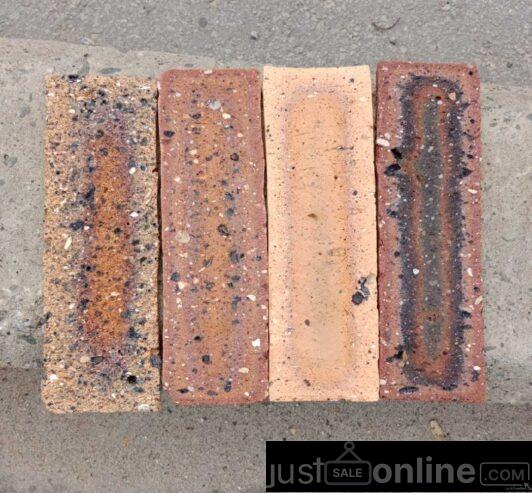 1. South African bricks, 2. wooden tiles 15×120, 3. Sto