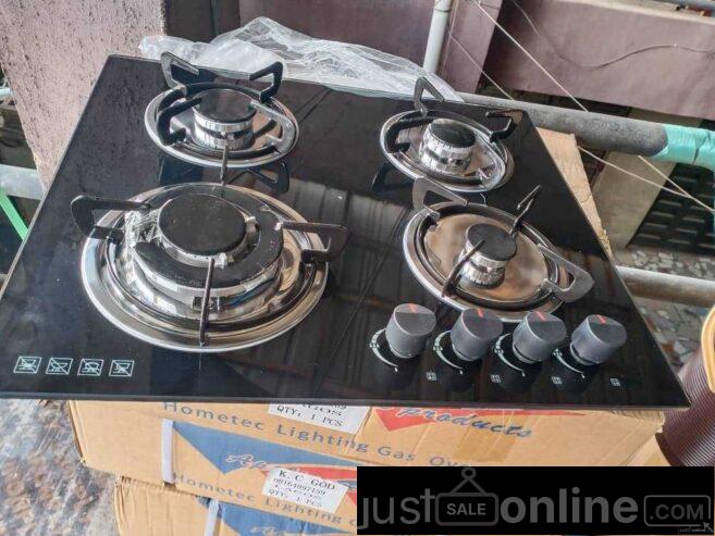 4 burner gas cooker for sale at trade fair market