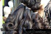 Human hair for sale at international trade fair Lagos