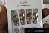 Press on nails for sale at trade fair Lagos