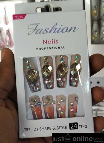 Press on nails for sale at trade fair Lagos