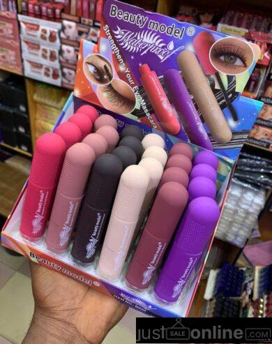 Beauty model mascara for sale at trade fair