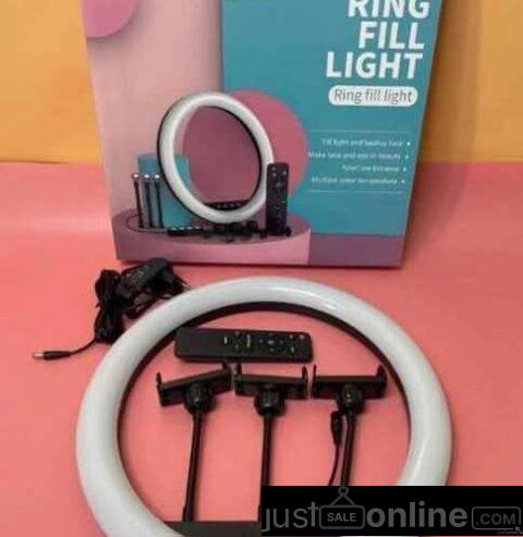 14inches LED ring light for sale at trade fair