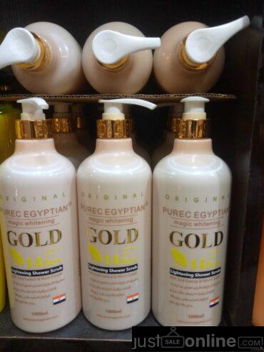 Purec Egyptian god shower gel for sale at tread fair