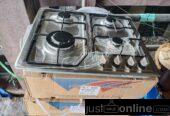 4 burner gas cooker for sale at trade fair market