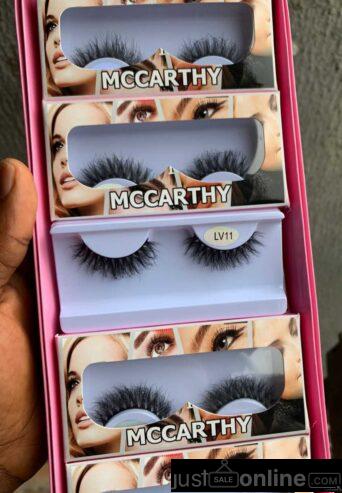 Beauty model mascara for sale at trade fair