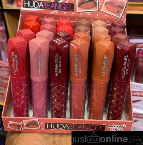 Huda beauty lip gloss for sale at trade fair