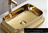 Luxury Oval Gold Hand Washing Sink – Orile Coker